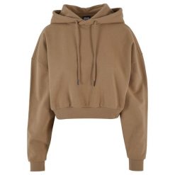 Bluza damska z kapturem Urban Classics. Brązowe bluzy Urban Classics, bez wzorów, z kapturem. Za 267.50 zł.