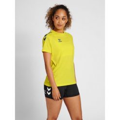 Koszulka damska Hummel Core Poly. Niebieskie koszulki sportowe Hummel, bez wzorów, bez ramiączek, do piłki ręcznej. Za 111.00 zł.