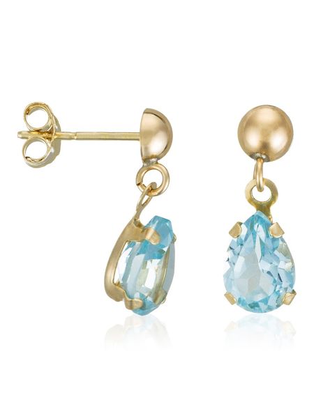 OR ÉCLAT Złote kolczyki-wkrętki "Jolie Topaze" z topazami rozmiar: onesize. Żółte kolczyki OR ÉCLAT, z topazem, złote. Za 435.11 zł.