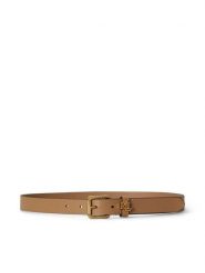 LAUREN RALPH LAUREN Pasek 412968763015 Brązowy jasny. Brązowe paski Lauren Ralph Lauren, bez wzorów, ze skóry. Za 419.99 zł.
