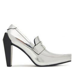 Półbuty United Nude. Szare czółenka United Nude, bez wzorów, bez obcasa, na obcasie, bez zapięcia. Za 1,489.00 zł.