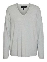 Vero Moda Sweter w kolorze szarym rozmiar: XL. Szare swetry Vero Moda, xl, bez wzorów, bez ramiączek. Za 74.81 zł.
