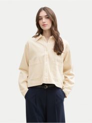 Tom Tailor Denim Kurtka jeansowa 1045500 Beżowy Regular Fit. Brązowe kurtki TOM TAILOR DENIM, xs, bez wzorów, z bawełny, bez kaptura. Za 129.99 zł.