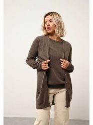 Just Cashmere Kaszmirowy kardigan "Chelsea" w kolorze brązowym rozmiar: S. Brązowe kardigany Just Cashmere, s, bez wzorów, z kaszmiru. Za 426.99 zł.