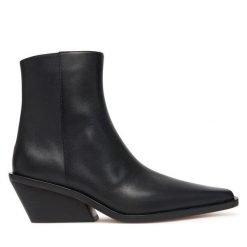 Botki MICHAEL Michael Kors. Czarne botki MICHAEL Michael Kors, bez wzorów, bez obcasa, na słupku, bez zapięcia. Za 1,109.00 zł.