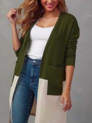 LA Angels Kardigan w kolorze oliwkowo-kremowym rozmiar: M. Brązowe kardigany LA Angels, m, bez wzorów. Za 130.99 zł.