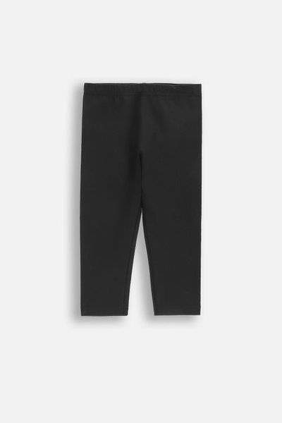 Legginsy z nogawką 3/4. Czarne legginsy COCCODRILLO, na lato, bez wzorów, z bawełny. W wyprzedaży za 19.90 zł.