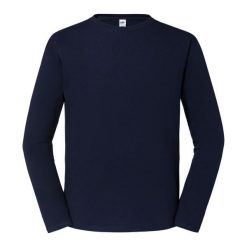 Koszulka Z Długim Rękawem Unisex Adult Iconic 195 Plain. Niebieskie bluzki FRUIT OF THE LOOM, xl, bez wzorów, sportowe, bez kołnierzyka, bez ramiączek. Za 80.99 zł.