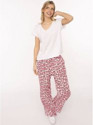 Zwillingsherz Muślinowe spodnie w kolorze różowym rozmiar: onesize. Różowe spodnie materiałowe Zwillingsherz, na co dzień, bez wzorów, z bawełny. Za 101.70 zł.