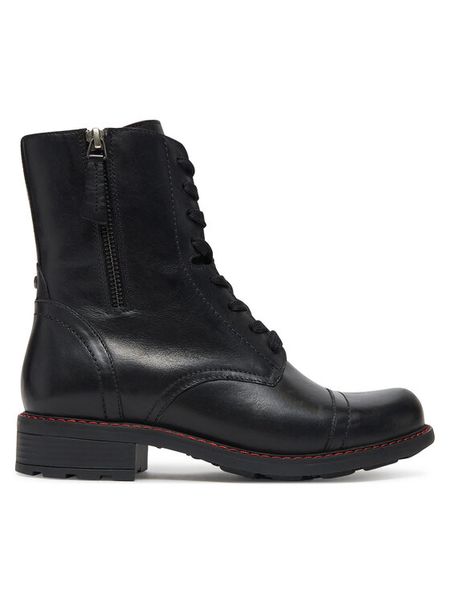 Lasocki Trzewiki CEO-WI16-VIVA-11 Czarny. Czarne botki Lasocki, bez wzorów, ze skóry, bez obcasa, na płaskiej podeszwie, bez zapięcia. Za 259.99 zł.