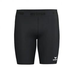 Obcisłe legginsy Erima T&F w kolorze czarnym. Czarne legginsy Erima, l, bez wzorów, z elastanu. Za 150.00 zł.