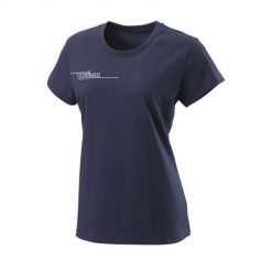 Koszulka sportowa damska Wilson Shirt Team Ii Tech. Niebieskie koszulki sportowe Wilson, bez wzorów, z bawełny, bez ramiączek. Za 194.00 zł.