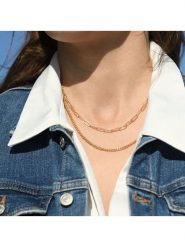 MOODE Naszyjnik "Silvia" - dł. 42 cm rozmiar: onesize. Żółte naszyjniki MOODE, ze stali. Za 39.99 zł.