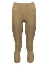 Brooks Legginsy sportowe "Method" w kolorze khaki rozmiar: M. Brązowe legginsy Brooks, m, bez wzorów, z materiału. Za 88.43 zł.