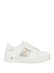 Patrizia Pepe Skórzane sneakersy w kolorze białym rozmiar: 40. Białe trampki Patrizia Pepe, bez wzorów, bez zapięcia. Za 502.95 zł.