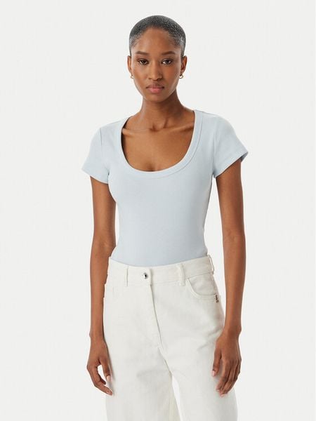 Vero Moda T-Shirt Chole 10344953 Niebieski Regular Fit. Niebieskie t-shirty Vero Moda, xl, bez wzorów, z bawełny, bez kołnierzyka, bez ramiączek. Za 69.99 zł.