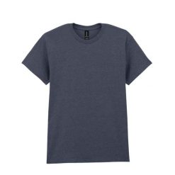 Ciężka Bawełniana Koszulka Unisex Dla Dorosłych. Szare bluzki GILDAN, xl, bez wzorów, z bawełny, sportowe, bez kołnierzyka, bez ramiączek. Za 51.99 zł.