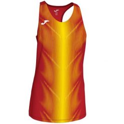 Damski tank top Joma Olympie. Czerwone topy Joma, bez wzorów, bez kołnierzyka, bez ramiączek. Za 80.05 zł.