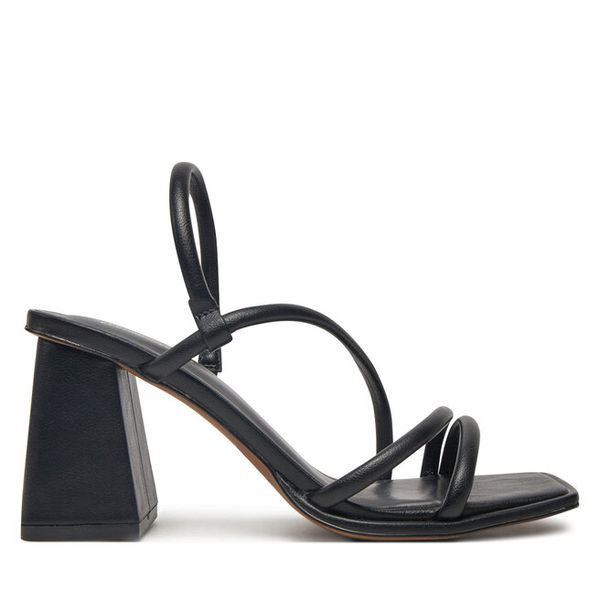 Sandały Call It Spring. Czarne sandały Call it Spring, bez wzorów, bez obcasa, na słupku, bez zapięcia. Za 259.99 zł.