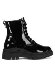DeeZee Botki WYL3972-1 Czarny. Czarne botki DeeZee, bez wzorów, z materiału, bez obcasa, na płaskiej podeszwie, bez zapięcia. Za 179.99 zł.