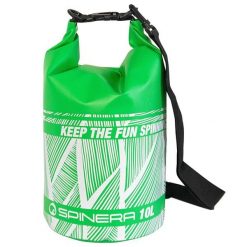 Wodoodporna torba Spinera. Zielone torby na ramię SPINERA, bez wzorów, z gumy, sportowe, na ramię, bez dodatków. Za 79.99 zł.