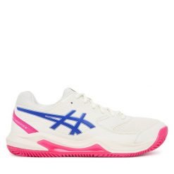 Buty do tenisa Asics. Szare obuwie sportowe Asics, bez zapięcia, tenisowe. Za 339.99 zł.