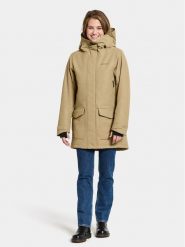 Didriksons Parka Frida Wns Parka 7 504815 Beżowy Regular Fit. Brązowe parki Didriksons, z syntetyku, bez kaptura. Za 649.99 zł.