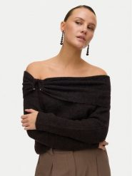 Vero Moda Sweter Lovely 10336698 Brązowy Regular Fit. Brązowe swetry Vero Moda, xs, bez wzorów, z syntetyku, bez ramiączek. Za 179.99 zł.