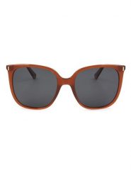 Polaroid Damskie okulary przeciwsłoneczne w kolorze jasnobrązowo-czarnym rozmiar: 56. Brązowe okulary przeciwsłoneczne Polaroid, bez wzorów, z tworzywa sztucznego. Za 149.95 zł.