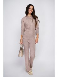 ASSUILI 2-częściowy zestaw w kolorze brązowym rozmiar: 42. Brązowe swetry Assuili, bez wzorów, z kaszmiru, bez ramiączek. Za 222.94 zł.