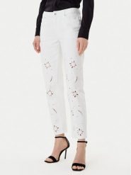 Morgan Jeansy 252-PBRAD Biały Straight Fit. Białe jeansy Morgan, bez wzorów. Za 359.99 zł.
