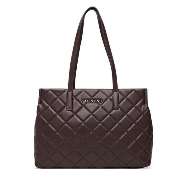 Torebka Valentino. Brązowe shopper Valentino, bez wzorów, bez dodatków. Za 699.99 zł.