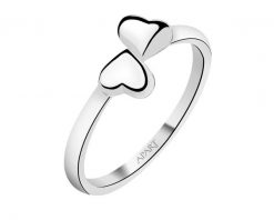 Pierścionek srebrny - serca. Szare pierścionki Apart, srebrne. Za 169.00 zł.