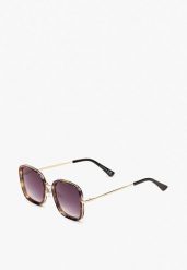 Ciemnobrązowe Okulary z Kwadratowymi Szkłami Eleganckie Fainna. Brązowe okulary przeciwsłoneczne Born2be, bez wzorów, z jeansu, biznesowe. Za 34.99 zł.