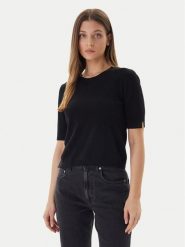 United Colors Of Benetton Sweter 1002D10D2 Czarny Regular Fit. Czarne swetry United Colors of Benetton, l, bez wzorów, z wełny, bez ramiączek. Za 229.99 zł.