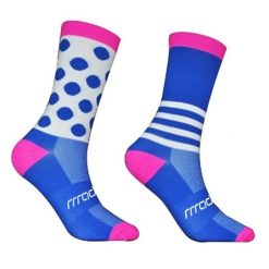 Skarpetki rowerowe unisex madani Parrot. Niebieskie skarpety MADANI, bez wzorów. Za 9.99 zł.