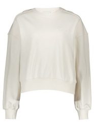 Calvin Klein Bluza w kolorze kremowym rozmiar: S. Brązowe bluzy Calvin Klein, s, bez wzorów, z bawełny, bez kaptura. Za 191.95 zł.