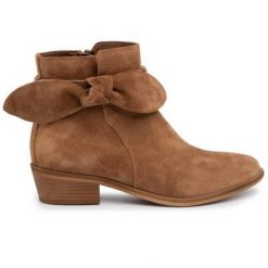 Gino Rossi 71312-02 Camel. Brązowe botki Gino Rossi, bez wzorów, ze skóry, bez obcasa, bez zapięcia. Za 349.99 zł.