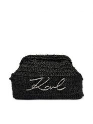 KARL LAGERFELD Torebka B1W46083 Czarny. Czarne kopertówki KARL LAGERFELD, bez wzorów, bez dodatków. Za 549.99 zł.