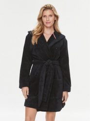 Tommy Hilfiger Szlafrok UW0UW04155 Granatowy. Niebieskie szlafroki TOMMY HILFIGER, s, bez wzorów, z bawełny, bez ramiączek, bez kaptura. Za 289.99 zł.