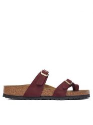 Birkenstock Japonki Mayari 1032984 Bordowy. Czerwone klapki Birkenstock, bez wzorów, z nubiku, bez obcasa. Za 549.99 zł.