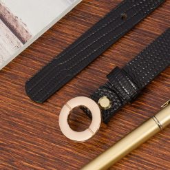 Pasek skórzany BELTIMORE r.80-95 cm O14 czarny. Czarne paski bez wzorów. Za 49.90 zł.