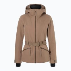 Kurtka narciarska damska BOGNER FIRE+ICE Moia 2. Brązowe kurtki narciarskie l, bez wzorów, z materiału, bez kaptura, narciarskie. Za 2,099.00 zł.