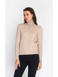 C& Jo Golf w kolorze karmelowym rozmiar: 38. Brązowe golfy C& Jo, bez wzorów, z kaszmiru, bez ramiączek. Za 152.99 zł.