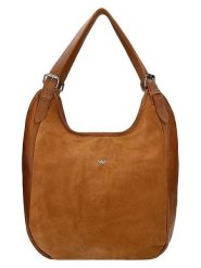 Wojas Skórzana torebka w kolorze jasnobrązowym - 30 x 32 x 9 cm rozmiar: onesize. Brązowe torby na ramię Wojas, bez wzorów, z materiału, na ramię, bez dodatków. Za 398.77 zł.