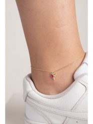 Lodie Silver Srebrna bransoletka z zawieszką na kostkę rozmiar: onesize. Szare bransoletki Lodie Silver, z cyrkonią, srebrne. Za 52.99 zł.