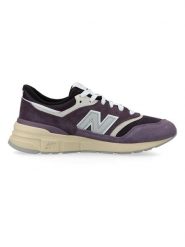 New Balance Skórzane sneakersy "U997" w kolorze fioletowym rozmiar: 42. Różowe trampki New Balance, bez wzorów, z materiału, bez zapięcia. Za 242.13 zł.