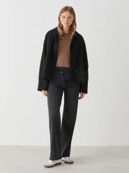 OPUS Dżinsy "Marli" - Slim fit - w kolorze antracytowym rozmiar: 40/L31. Czarne jeansy Opus, l, z aplikacjami. Za 114.44 zł.