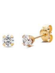 Revoni Złote kolczyki-wkrętki z cyrkoniami rozmiar: onesize. Żółte kolczyki Revoni, z cyrkonią, złote. Za 347.99 zł.