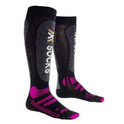 Skarpety narciarskie X-Socks Ski All Round. Czarne skarpety X Socks, bez wzorów, z materiału. Za 53.49 zł.
